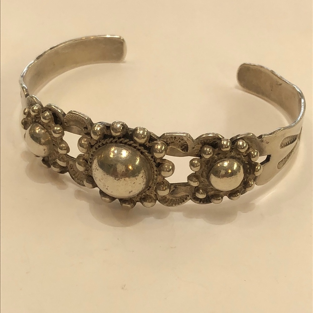 Silver Cuff Bangle - image 1